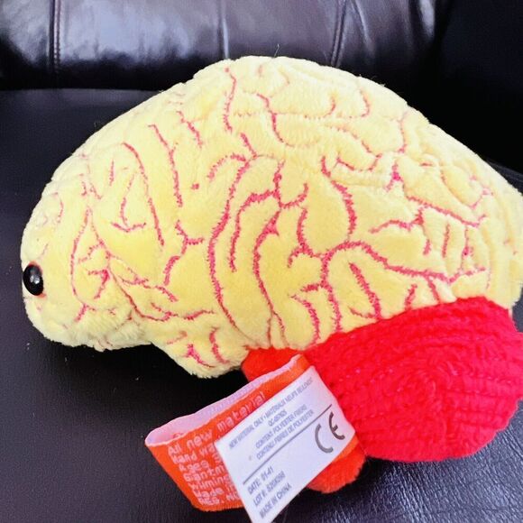 🎉Clearance🎉Giant Microbes Anxiety Brain Stuffed Plush 5" - Picture 3 of 3